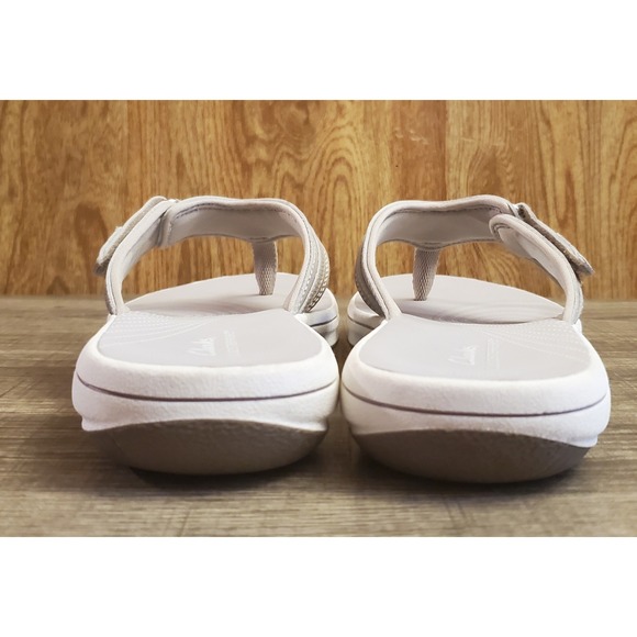 Clarks Cloudsteppers Breeze Sea Flip Flop Sandals Women's Size 9 Tan - Picture 5 of 11